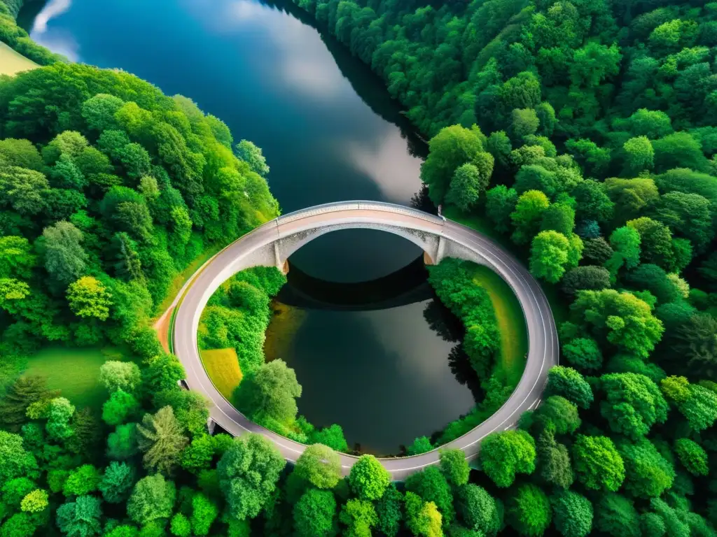 Arquitectura impresionante: el puente del Diablo en Kromlau, Alemania, reflejando su belleza en las aguas tranquilas