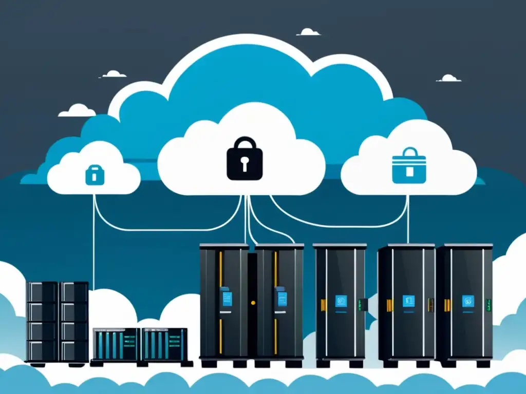 Comparación detallada entre almacenamiento en la nube y almacenamiento físico, destacando seguridad y accesibilidad