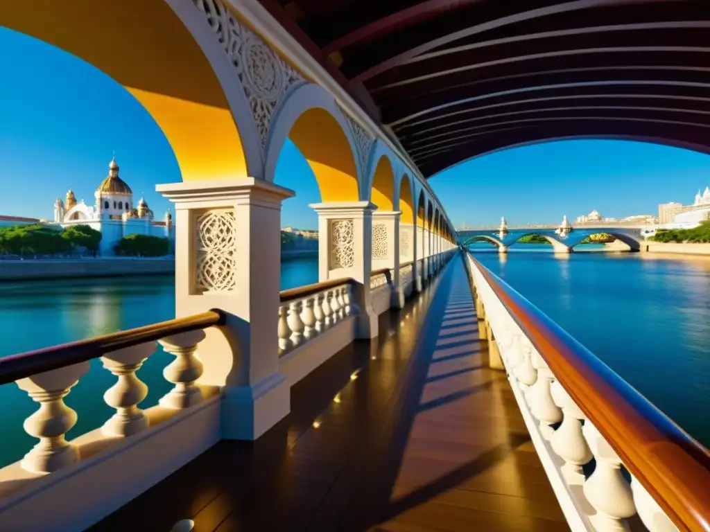 Detalle 3D de la arquitectura del Puente de Alejandro III: esculturas, grabados y farolas destacan la belleza del diseño