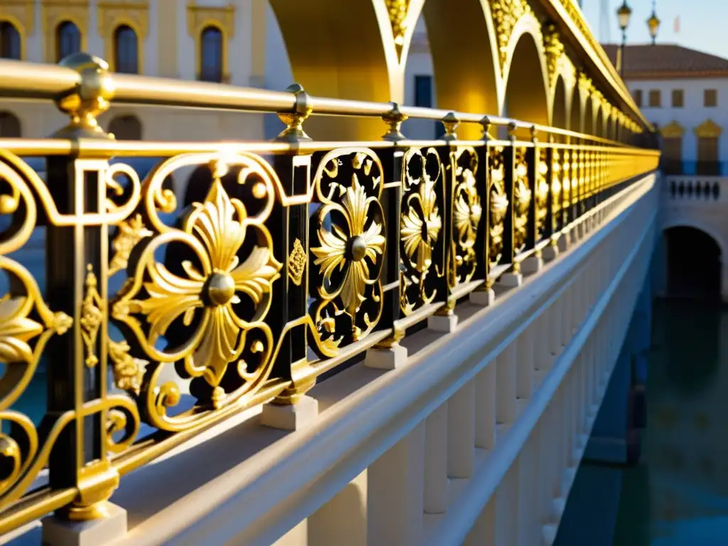 Detalle dorado exquisito en el Puente de Alejandro III, París