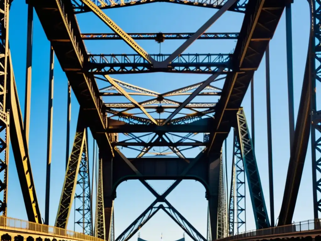 Detalle de la estructura de acero del Puente de Queensboro, resaltando su belleza arquitectónica e histórica