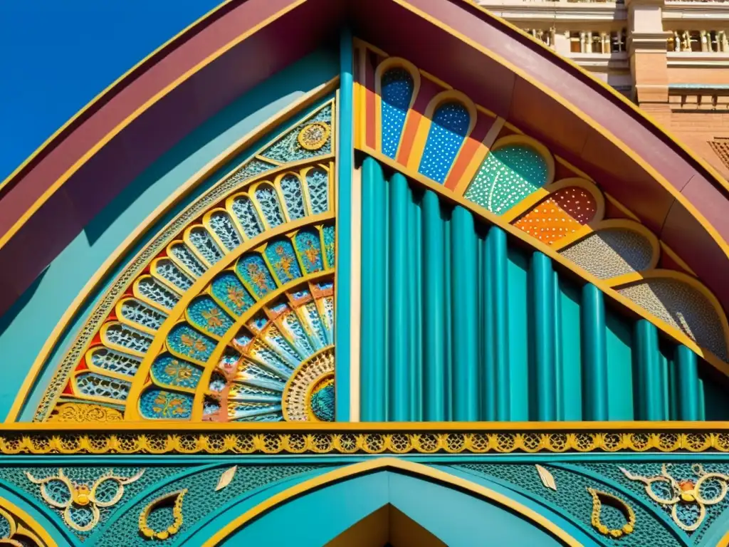 Detalle de los intrincados diseños pintados a mano en el Puente de la Mujer en Buenos Aires, Argentina, resaltando su significado cultural y artístico