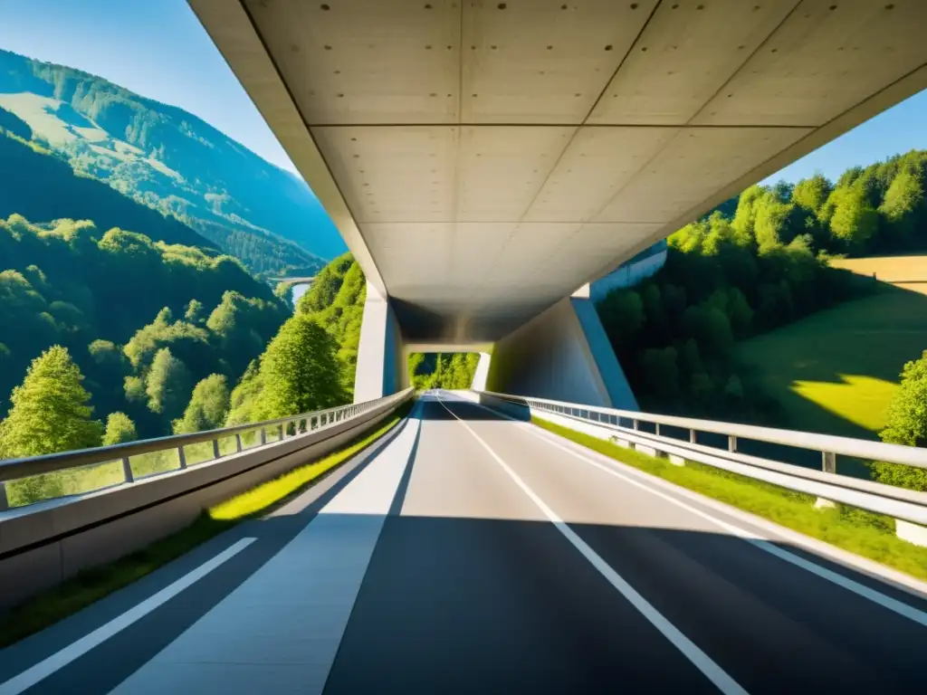 Diseño de puentes icónicos: Imagen documental de la elegante y innovadora Salginatobel Bridge, integrada armoniosamente en el paisaje natural