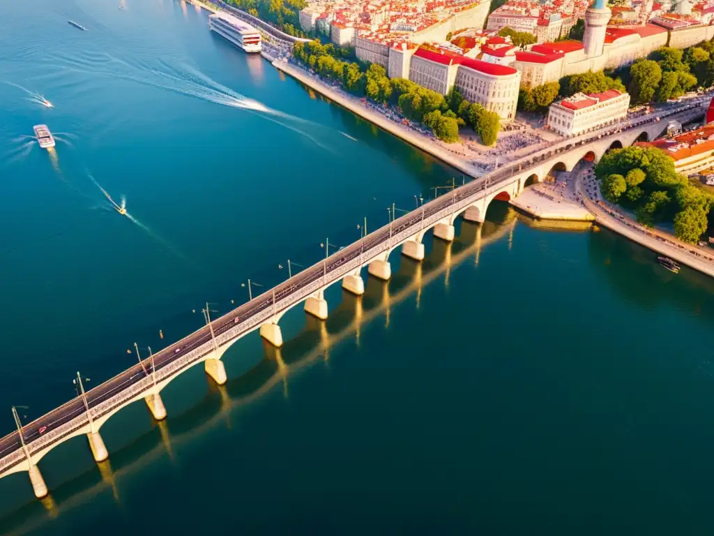 Exploración del Puente Golden Horn en Estambul, con detalles arquitectónicos, luz cálida y vida urbana vibrante