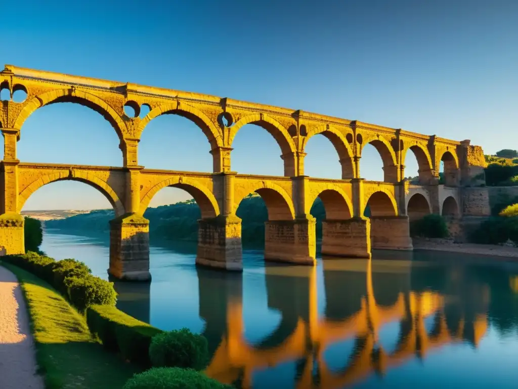 Hermosa vista del Puente de Alcántara, resaltando su historia y arquitectura