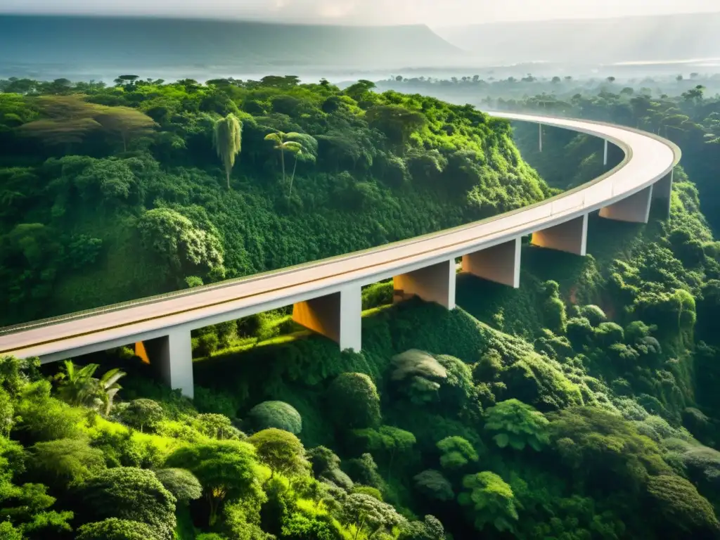 El puente Lusenda en el Congo, símbolo de historia, arquitectura e innovación, se destaca en medio de un exuberante paisaje verde