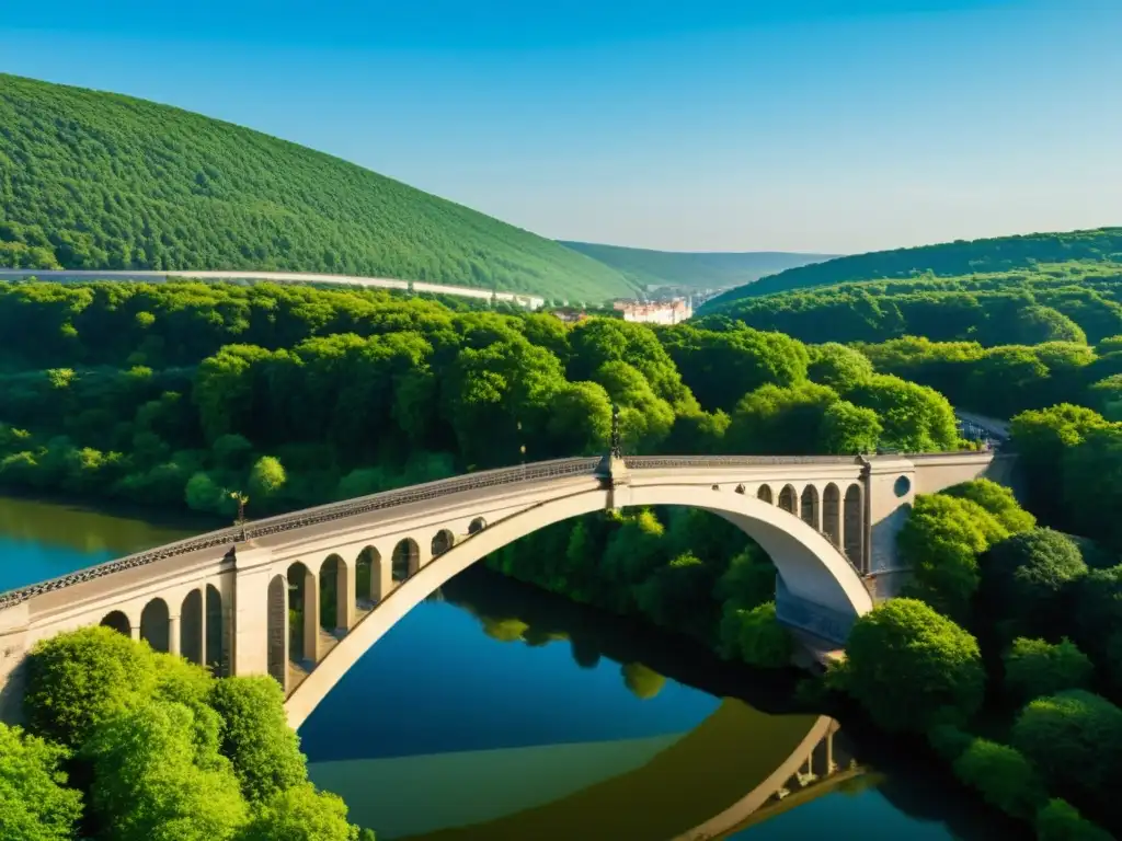 Imagen detallada del Puente de Glienicke, destacando su elegante diseño arqueado y hierro intrincado