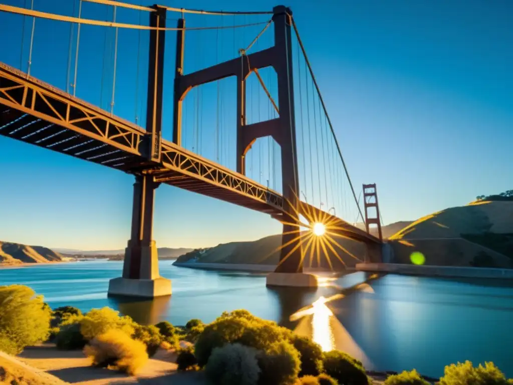 Puente Carquinez: Majestuosidad histórica y arquitectónica Imagen detallada del Puente Carquinez, reflejando historia y arquitectura en California del norte