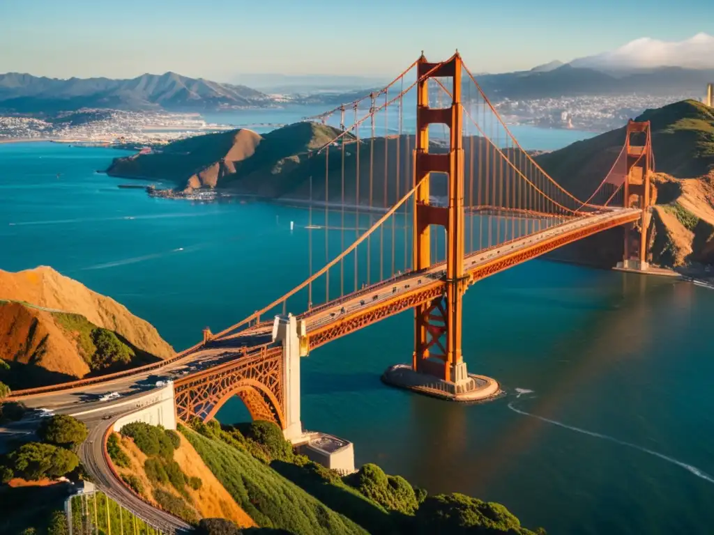 Imagen documental del icónico Puente Golden Gate en San Francisco