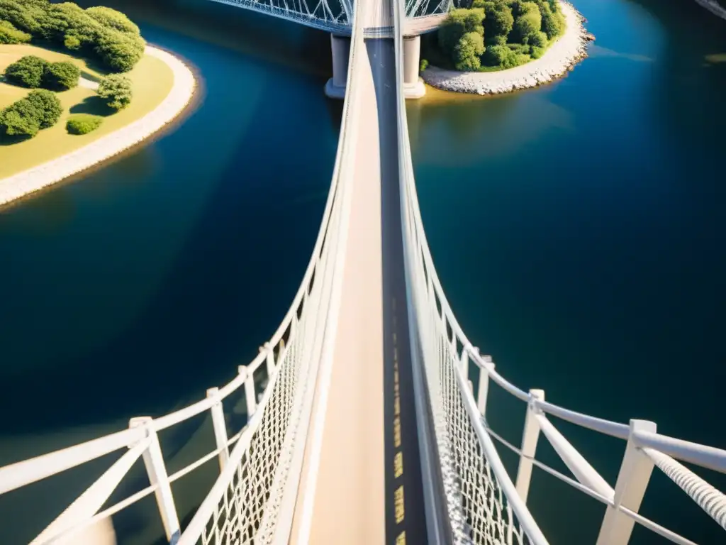 Imagen documental de alta resolución de un majestuoso puente, destacando su arquitectura y detalles