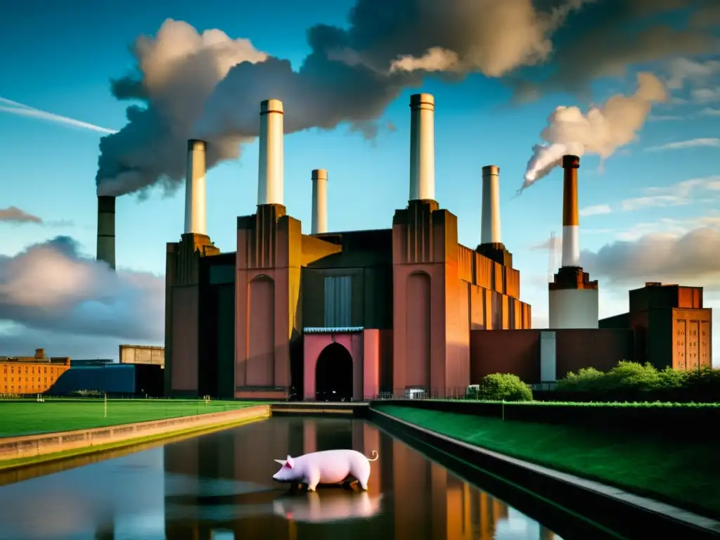 Imagen icónica del álbum 'Animals' de Pink Floyd, con el puente Battersea y un inflable gigante