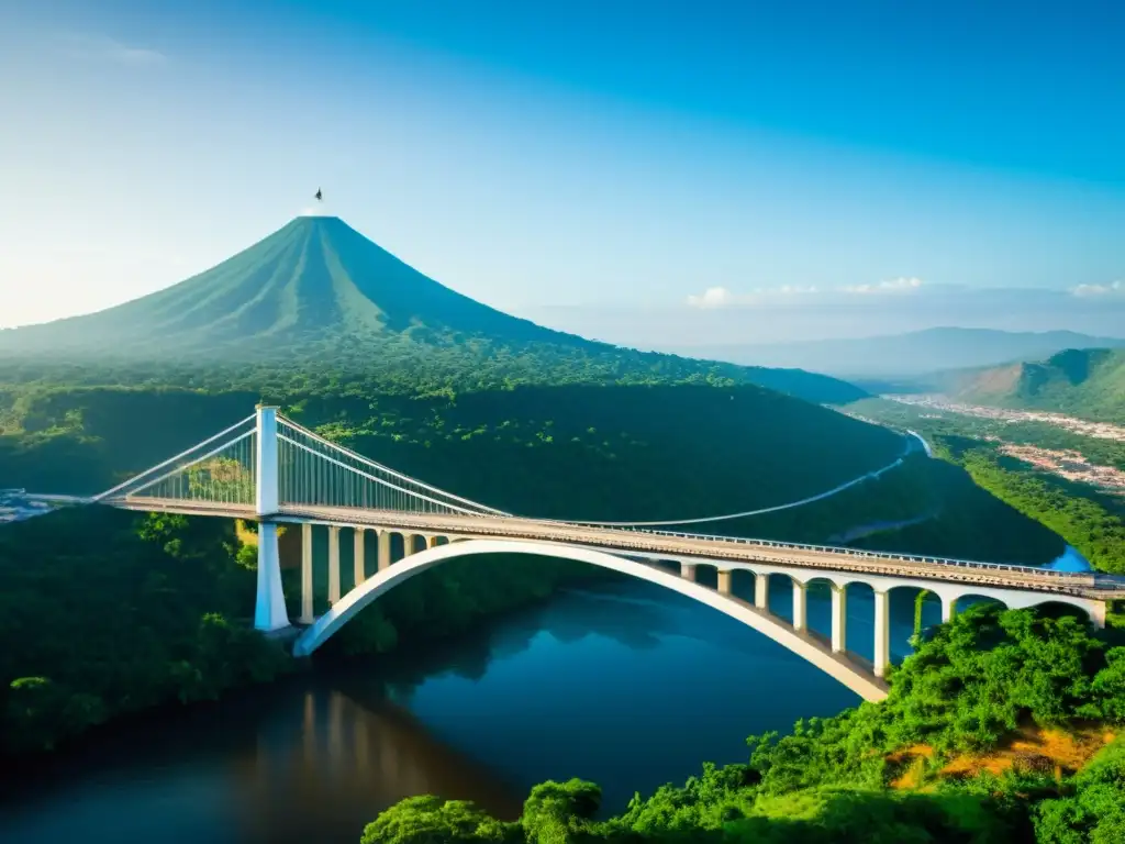 Imagen impactante del Puente Cuscatlán en El Salvador, destacando su arquitectura y legado histórico a lo largo del río