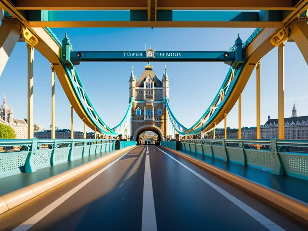 Imagen panorámica del Puente de la Torre en Londres