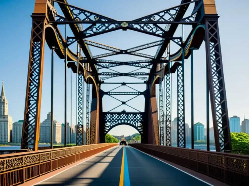 Imponente puente histórico en la ciudad, destacando su impacto cultural y arquitectónico en la sociedad urbana