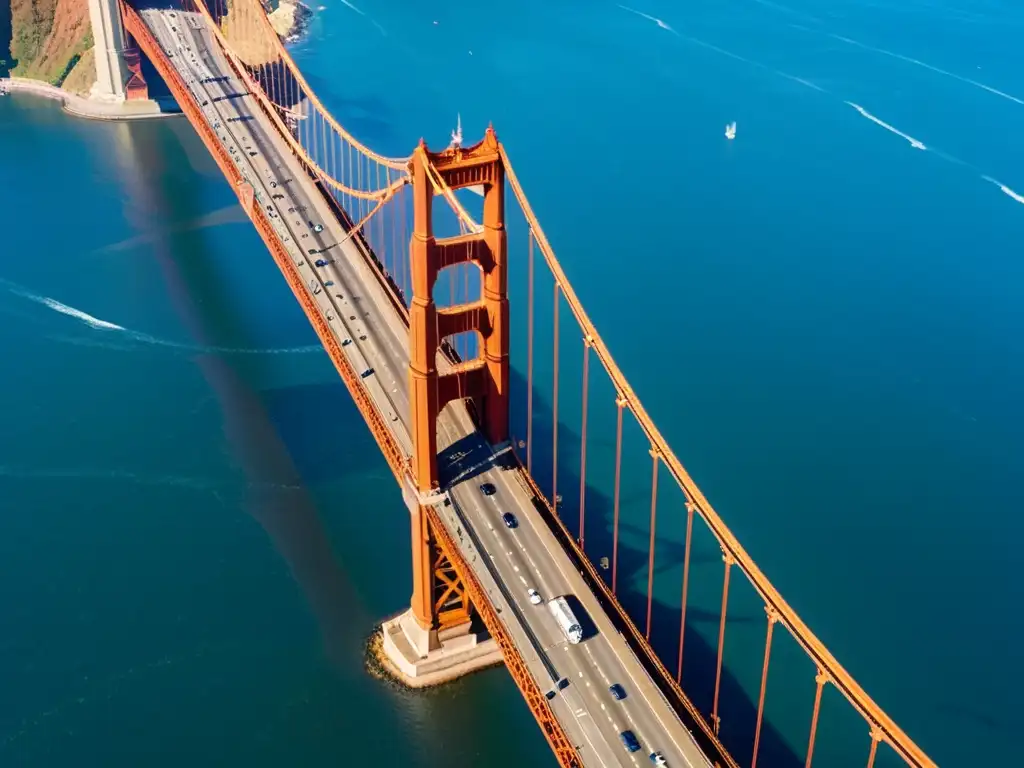 Imponente puente icónico en San Francisco, reflejando el impacto cultural y la belleza de la bahía