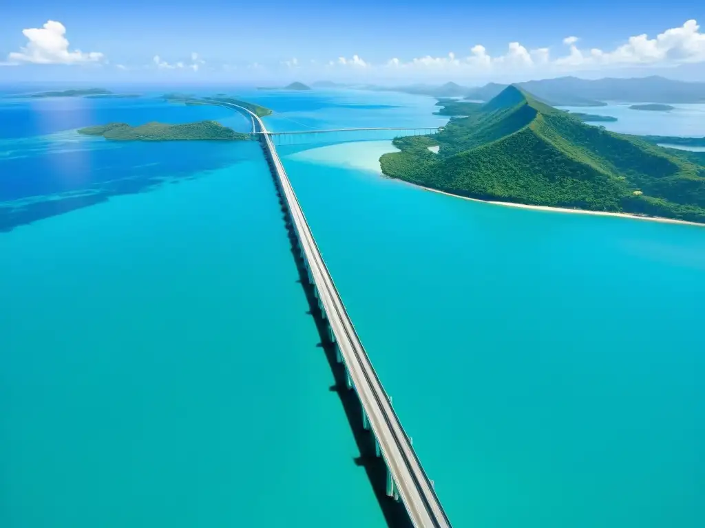 El imponente Puente de San Juanico en Filipinas une dos islas, con un diseño geométrico y el azul del océano como telón de fondo