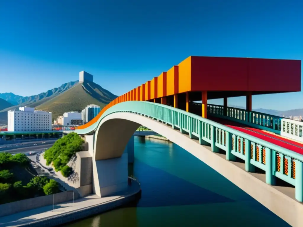 Imponente Puente de la Unidad Monterrey resalta su arquitectura moderna sobre el horizonte urbano, reflejando su impacto cultural