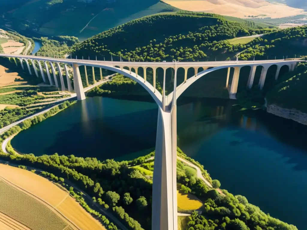 Imponente Viaducto de Millau se integra perfectamente en el paisaje natural, destacando su historia y arquitectura única