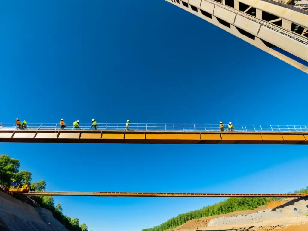Construcción de puente: dinamismo y precisión Incansable planificación y precisión en la construcción de puentes