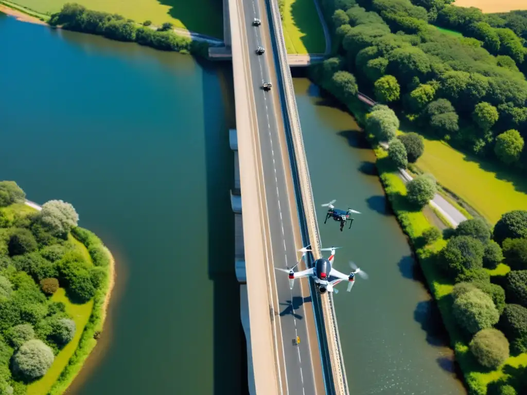 Ingenieros utilizan drones para evaluación de puentes, destacando la importancia de esta tecnología en la prevención de desastres