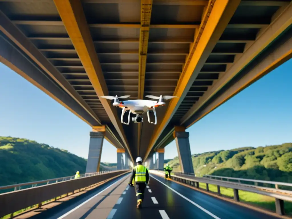 Ingenieros usan drones para inspeccionar con precisión el puente