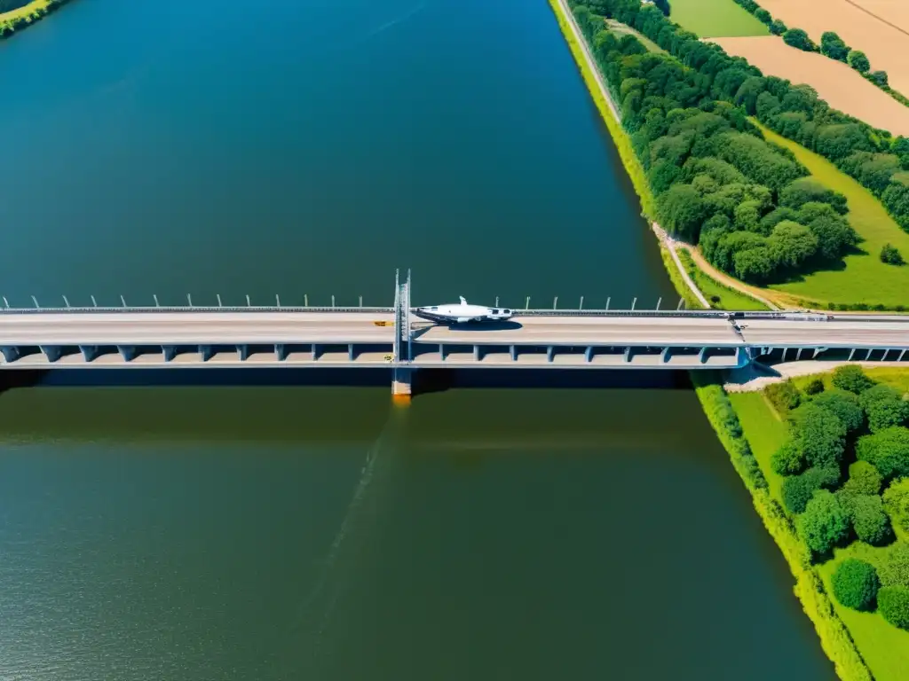 Inspección de puente con drones para reducción costos mantenimiento puentes