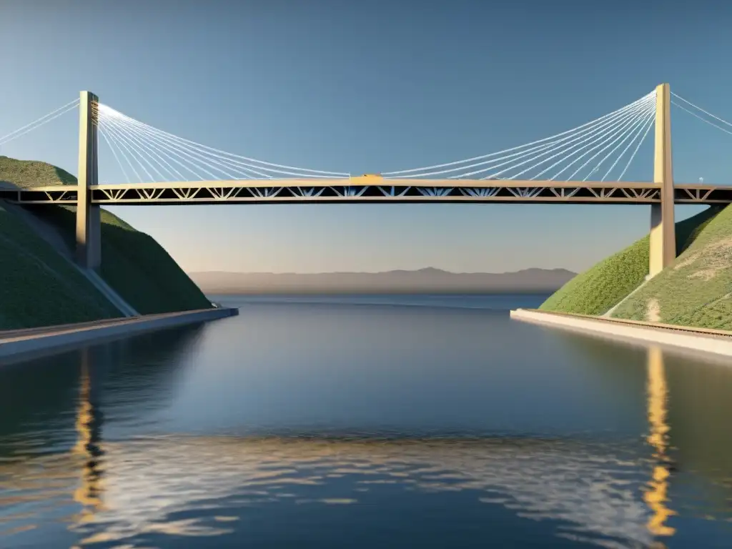 Interfaz de software de simulación de puentes estructuralmente impresionantes con análisis predictivo avanzado y visualizaciones de datos complejos