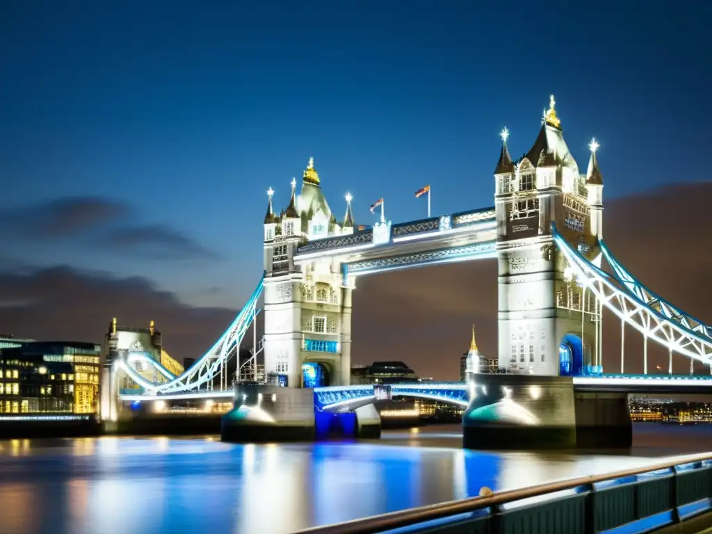 La majestuosa arquitectura del Puente de la Torre en Londres, resaltando su ingeniería e historia