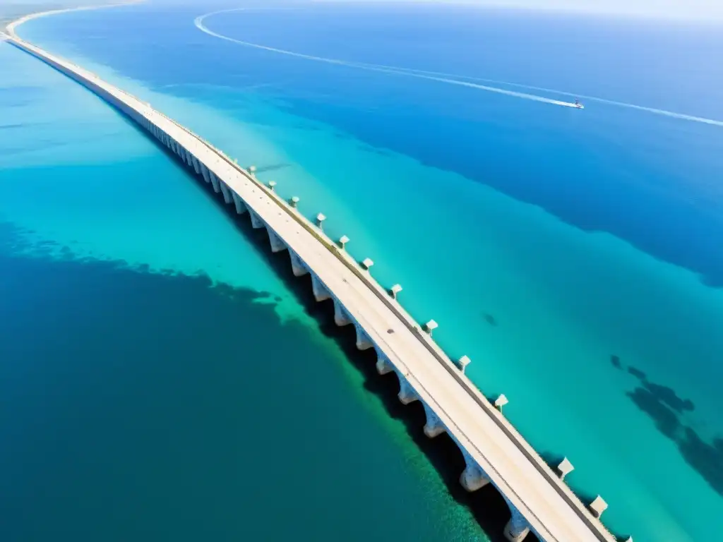 El majestuoso Puente de Isla de Gorea en Senegal, símbolo histórico, se alza sobre aguas azules del Atlántico