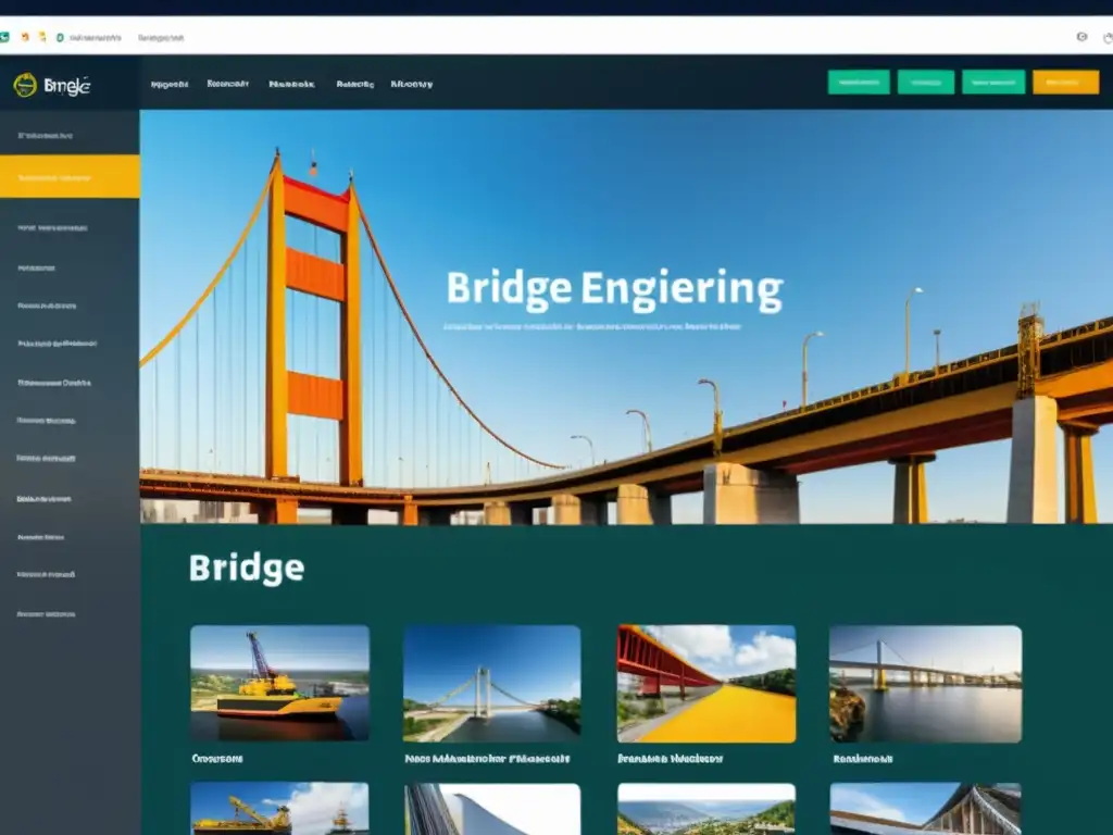 Una plataforma digital inclusiva y vibrante democratiza el conocimiento de puentes, con recursos educativos interactivos y colaboración global