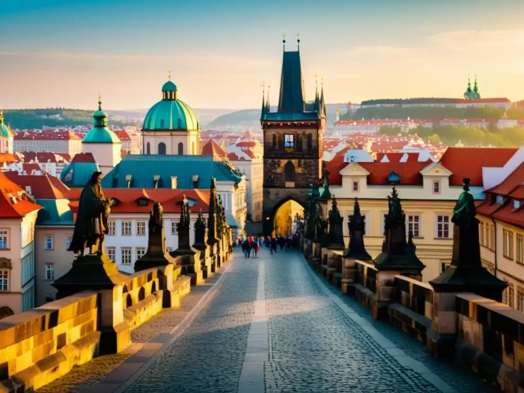 El Puente de Carlos en Praga, con su arquitectura gótica y significado histórico