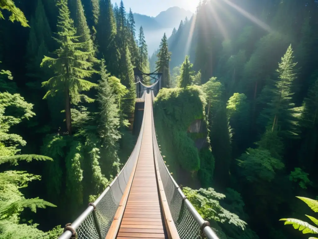 El Puente Colgante Capilano muestra su historia y resistencia en medio de la naturaleza exuberante