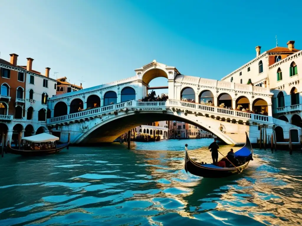 El Puente de Rialto en Venecia deslumbra con su elegancia, arcos y actividad