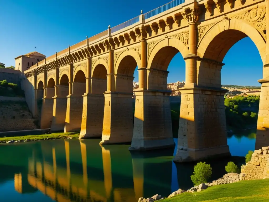 Puente de Alcántara: historia y arquitectura romana detallada en una imagen de alta resolución