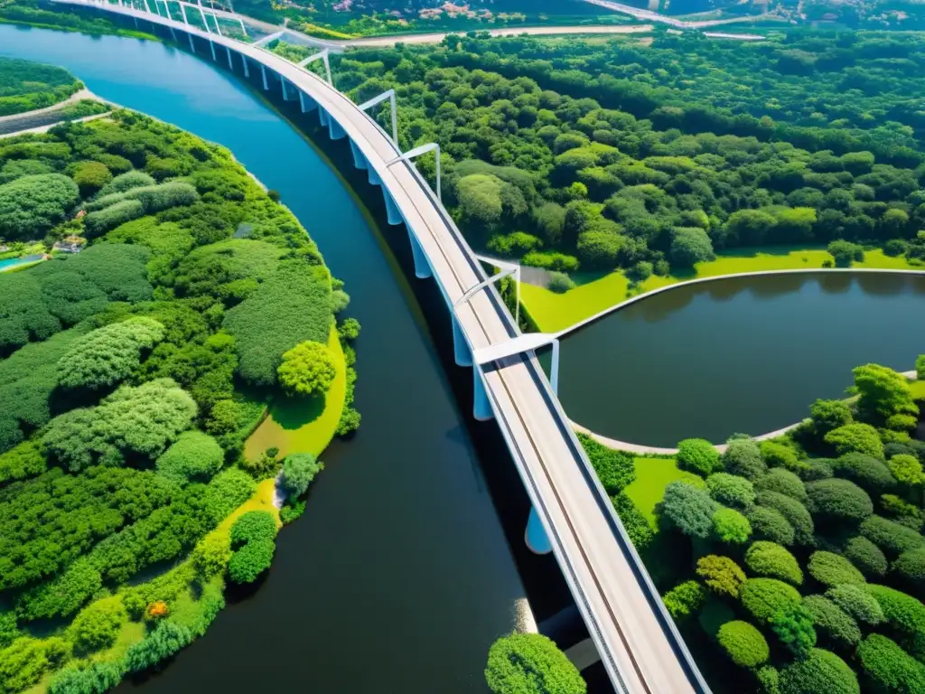 Un puente icónico sostenible conecta comunidades locales, armonizando innovación arquitectónica con la naturaleza