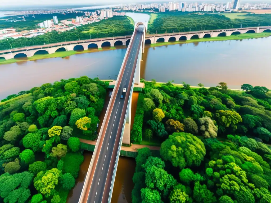 El Puente Internacional de la Amistad une Brasil y Paraguay sobre el río Paraná, símbolo de conexión y diversidad cultural