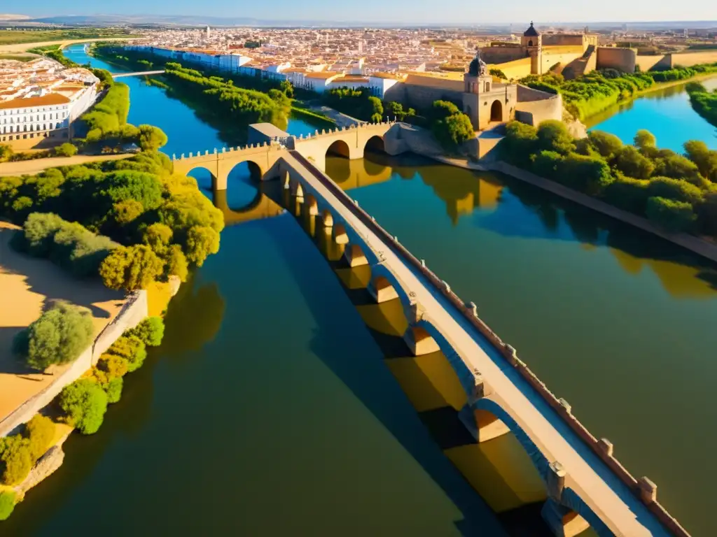 Visualización 3D del Puente Romano de Córdoba destaca la majestuosidad histórica y arquitectónica sobre el río Guadalquivir