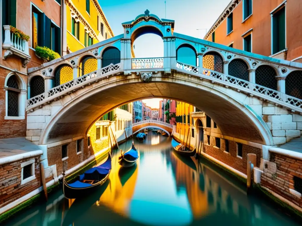 Puente de los Suspiros en Venecia, Italia