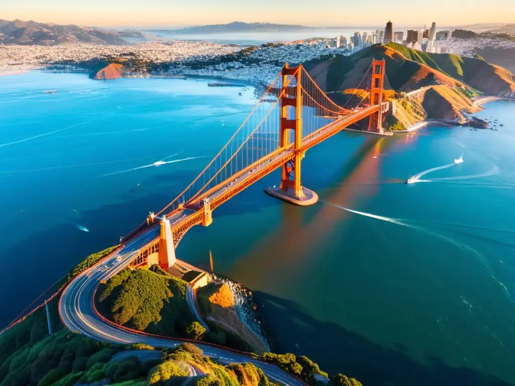 Puentes icónicos: el majestuoso Golden Gate en San Francisco, enmarcado por la arquitectura, la historia y la cultura de la ciudad