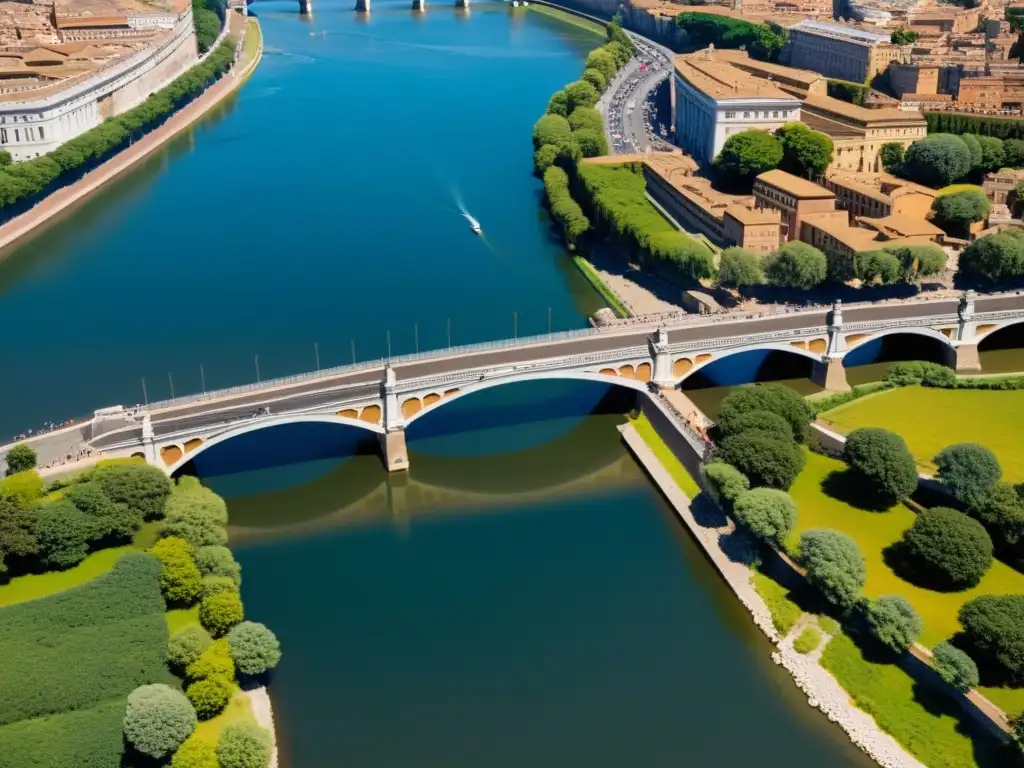Puentes icónicos del mundo: contraste entre el Puente Fabricio en Roma y el diseño futurista del Puente Thames Hub en Londres