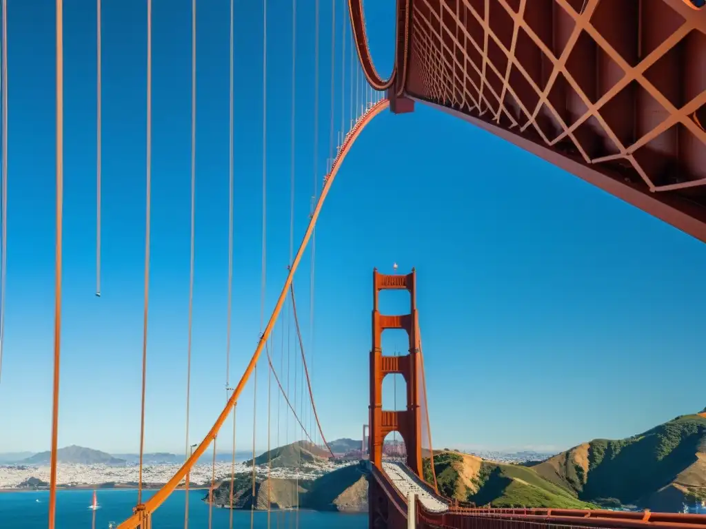 Aprende sobre puentes icónicos del mundo con esta detallada imagen en 8k del Puente Golden Gate en San Francisco, destacando su diseño y su belleza