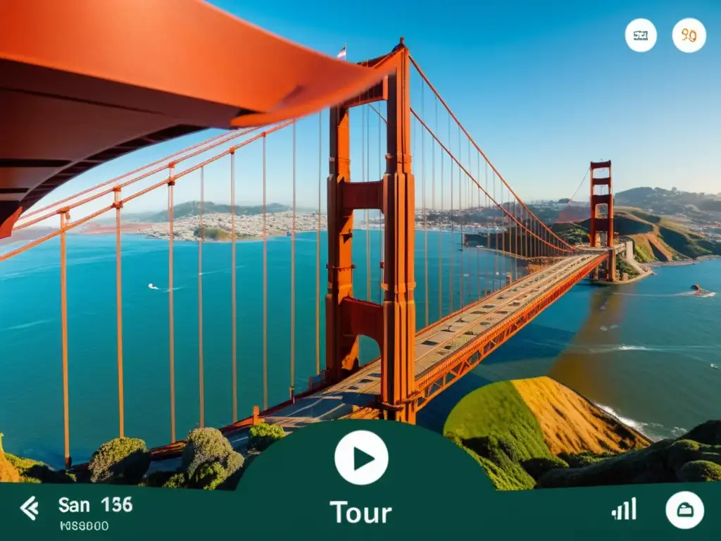 Descubre los secretos del puente Golden Gate, una vista impresionante en la app de tours virtuales