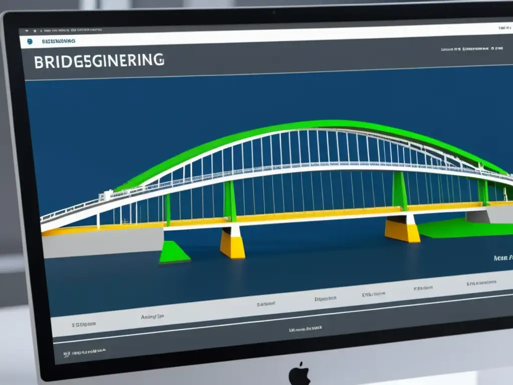 Un software educativo de ingeniería de puentes muestra herramientas avanzadas y simulaciones en 3D para análisis estructural