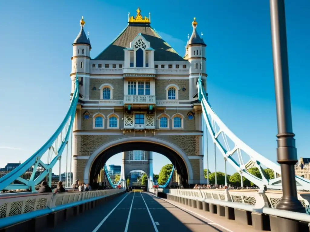 El sol refleja en los cables de la icónica Torre de Londres, fusionando tradición con innovación en puentes levadizos tecnología siglo XXI