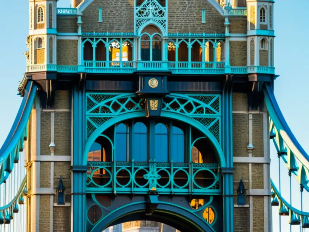 El sol brilla sobre el intrincado hierro del Puente de la Torre de Londres, resaltando su legado arquitectónico victoriano