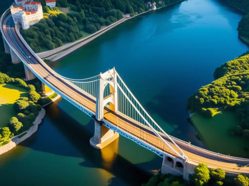 Técnicas avanzadas de fotografía capturan la majestuosidad de puentes icónicos en una imagen detallada en 8k