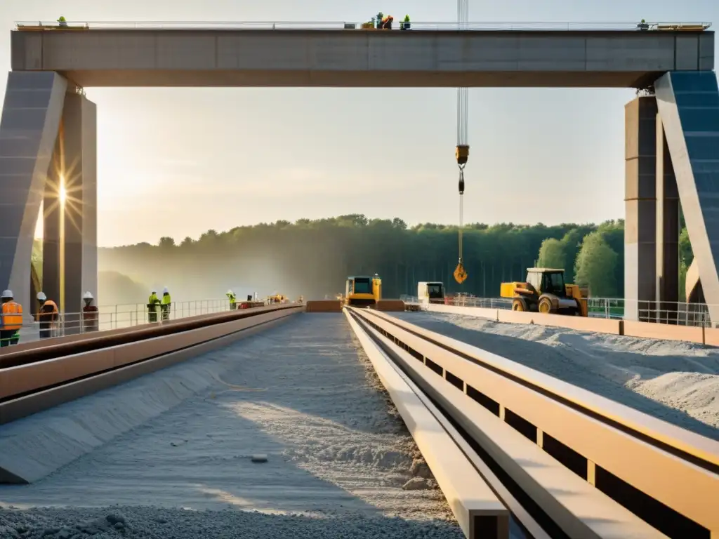 Técnicas modernas de construcción de puentes con piedra: innovación y tradición se fusionan en la construcción de un puente moderno