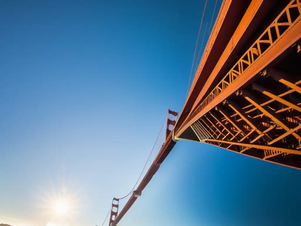 Vista asombrosa del Puente Golden Gate en San Francisco, California