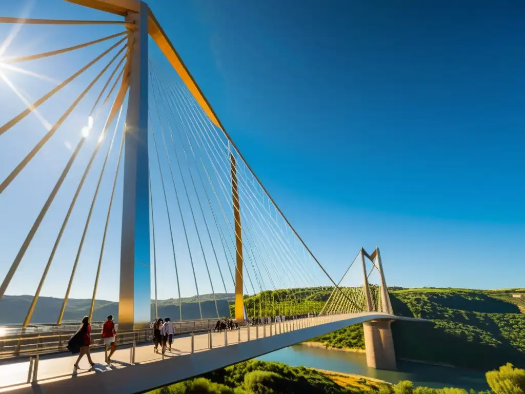 Vista detallada del Puente de la Torre Henderson resaltando su historia y arquitectura en un entorno natural exuberante