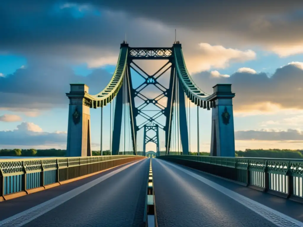 Vista impactante del Puente de los Espías en 8k con cielo dramático